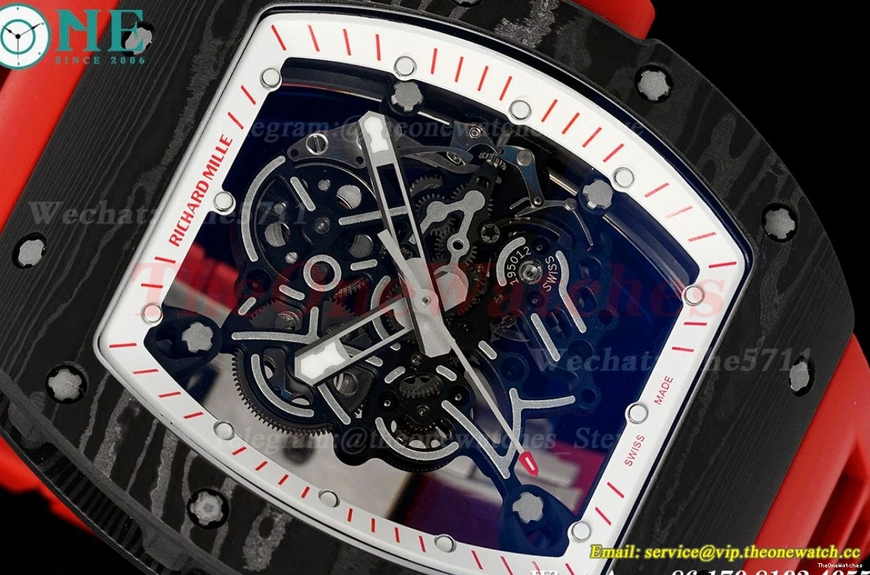 RM055 RU on NTPT Crown Red RMUL2 Clone Super ZF Red Strap Rubber 0406